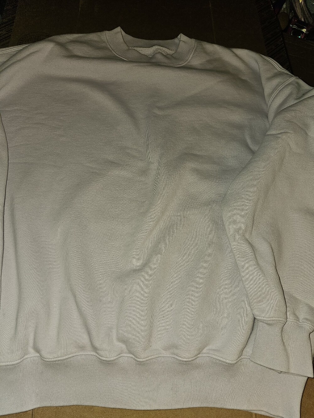 Abercrombie & Fitch Men's Cream Crewneck Pullover M